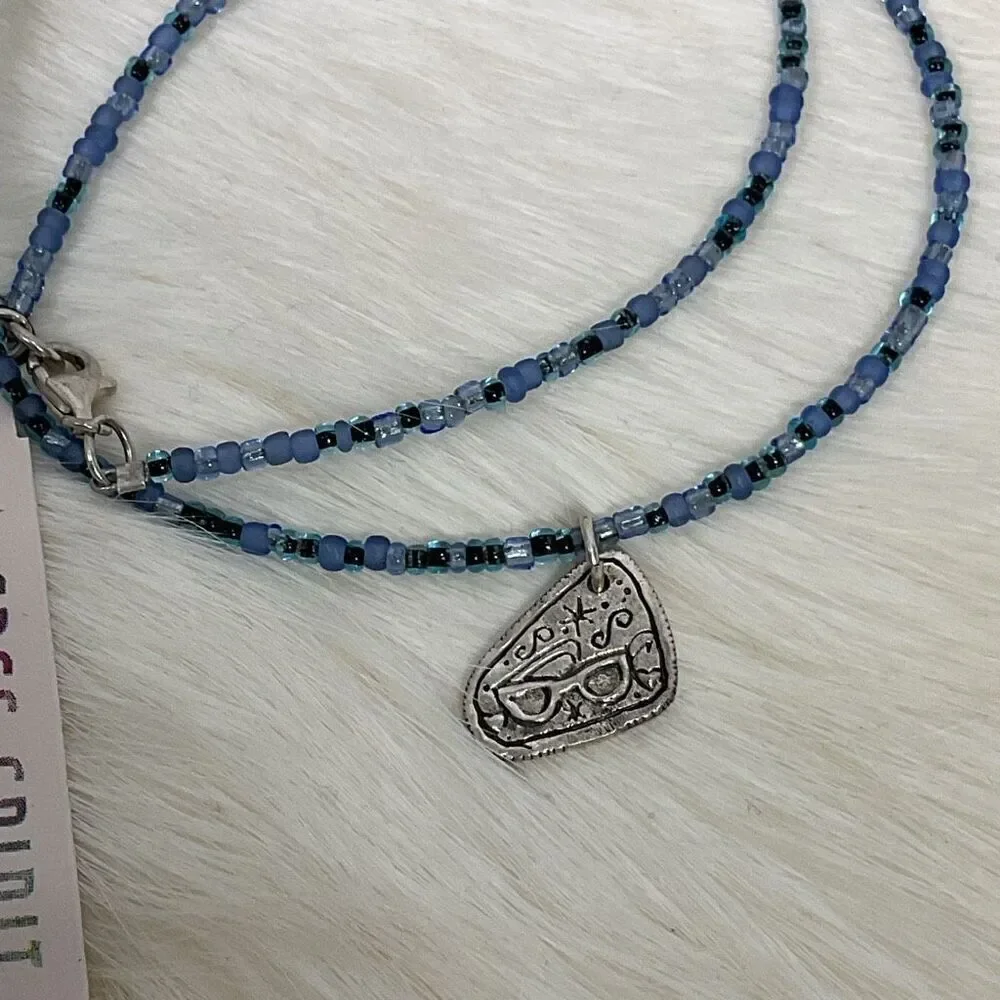 NWT Peyote Bird Free Spirit Sterling Silver 925 Glass Bead Necklace Wrap Bracele